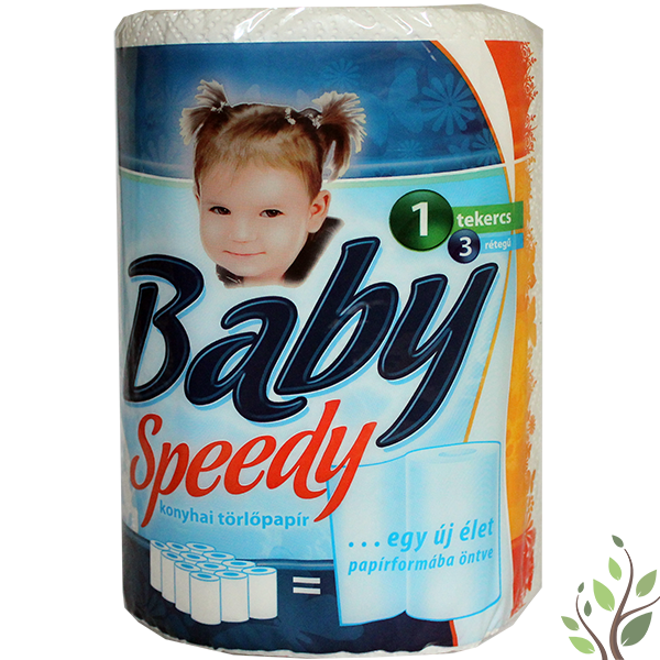 Baby Speedy kéztörlő 1 tekercs 3 rétegű 100 lap